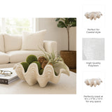 Pennshaw Ivory Pearlized Clam Shell Bowl