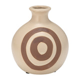 Oroleve Cream Ceramic Abstract Vase