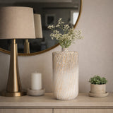 Mayfair Multicolor Large Glass Striped Stained Vase