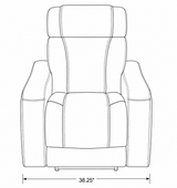 Bryce Sahara Fabric Power Reclining Chair