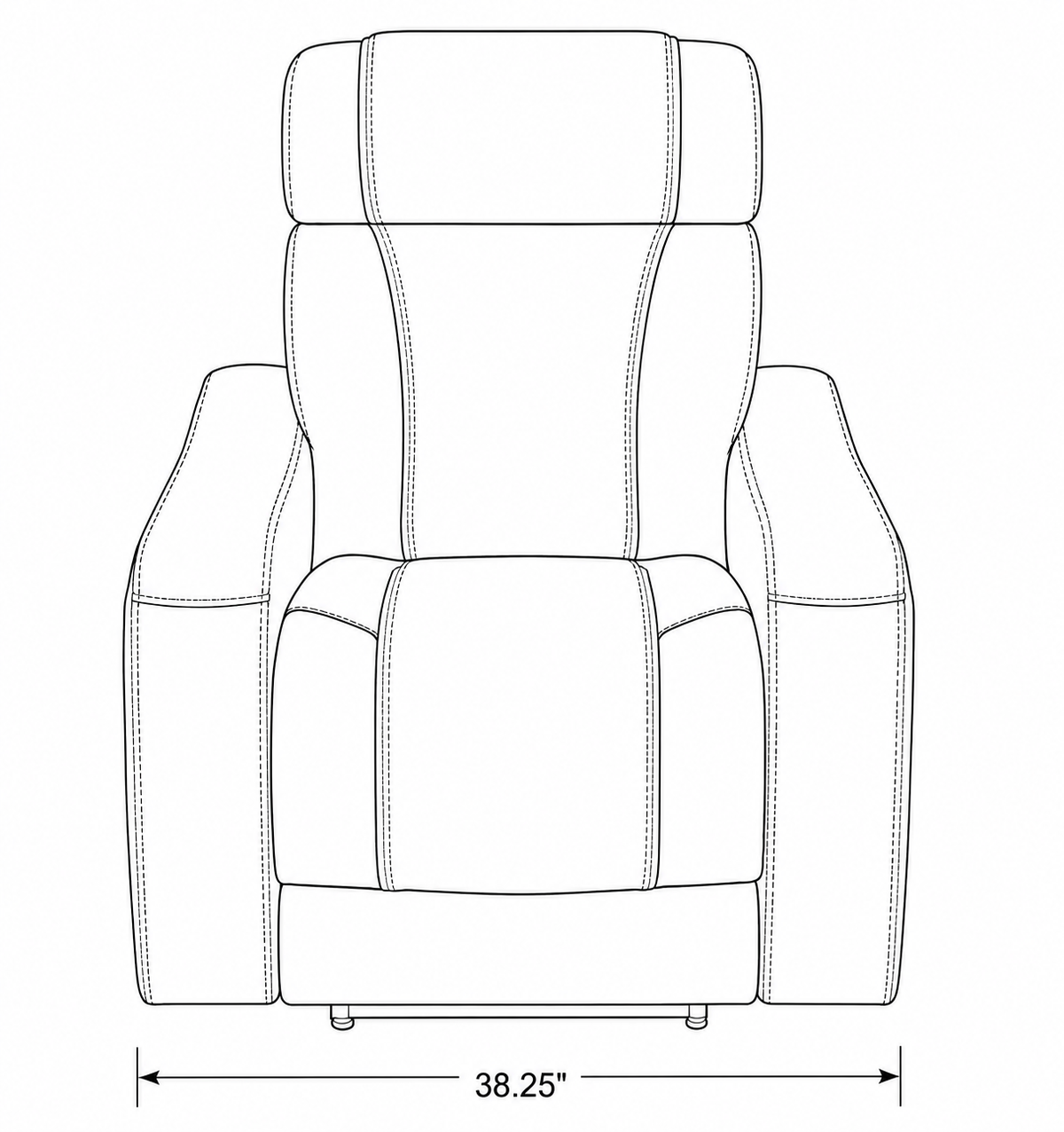 Bryce Sahara Fabric Power Reclining Chair