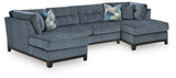 Maxon Place Navy 3-Piece Sectional with Chaise (Online Special Price)
