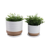 Fionaoak Ivory/White/Tan Planters (Set of 2)