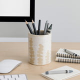 Ponca Ivory/Tan Wild Plant Pencil Cup