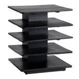 Hopper Black End Table