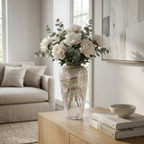 Liberty Clear Glass Crackled Vase