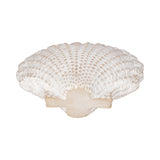 Essexrun White Sea Scallop Shell Woven Pattern