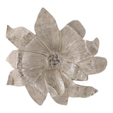 Valencia Ivory/Gold Blooming Flower Metal Bowl
