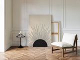 Minimal Black Sunburst Rising