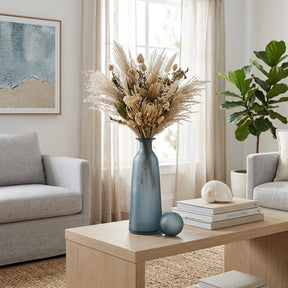 Elsa Blue/Gray Glass Vase