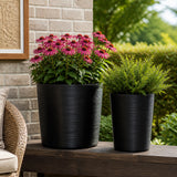 Skyemoor Black Planters (Set of 2)