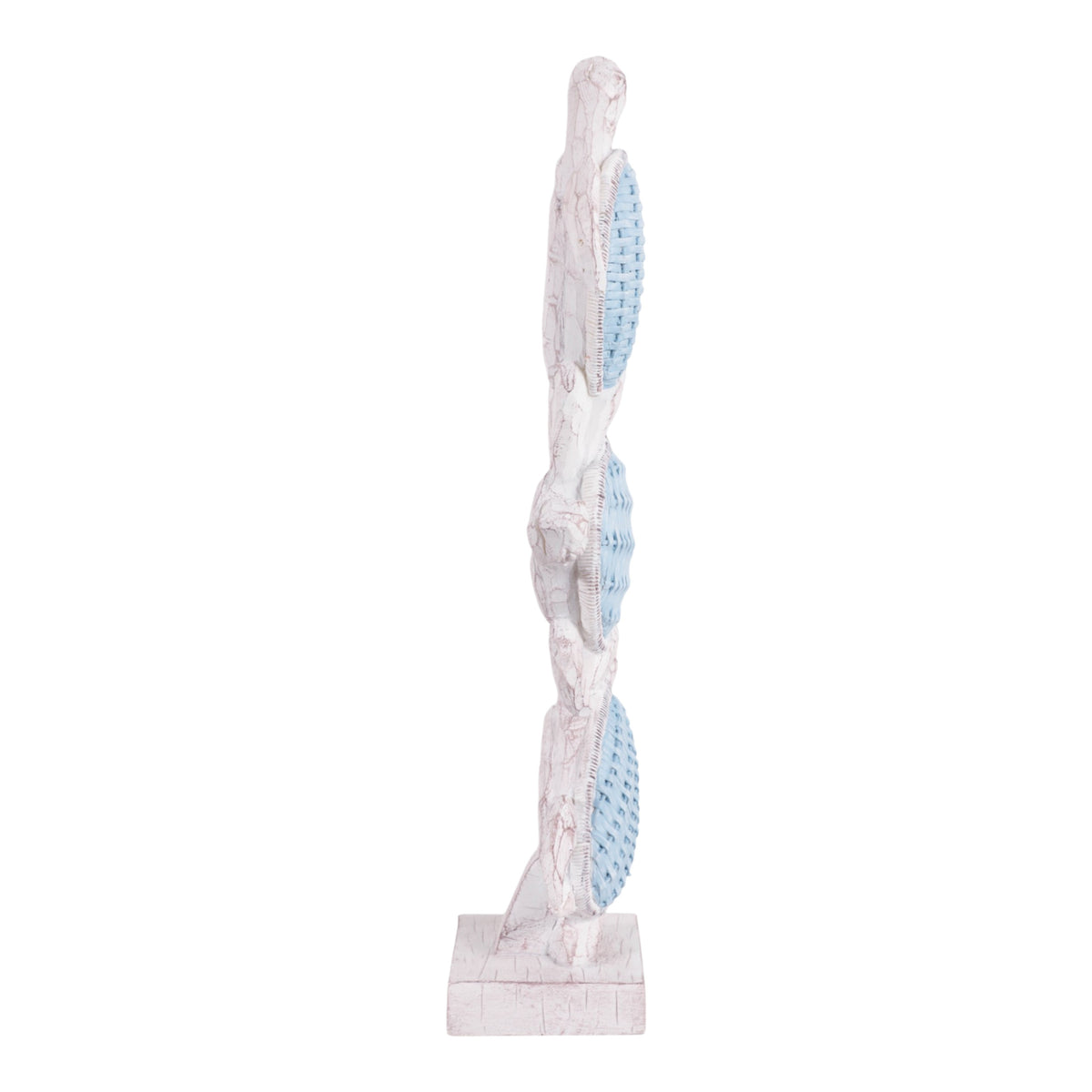 Ortega Light Blue/White 3 Turtle Vertical Stack