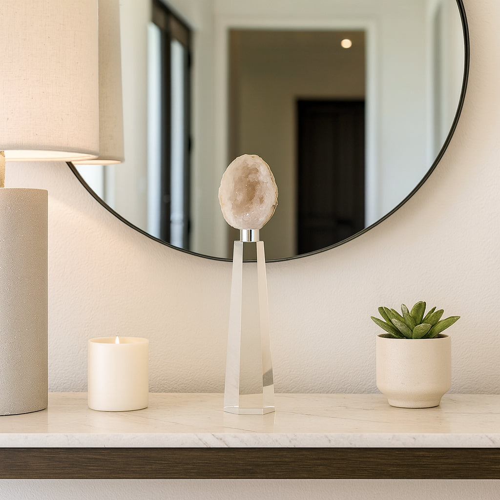 Chathamoak Clear/White Large Decor