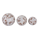 Maxbrook Brown/White Orbs (Set of 3)