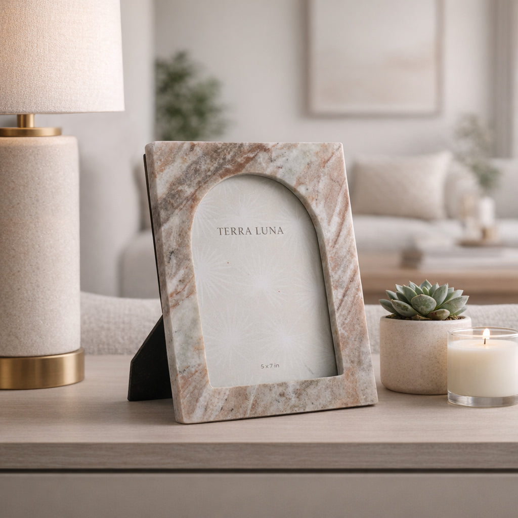 Saltus Multicolor Large Arch Opening Marble Photo Frame