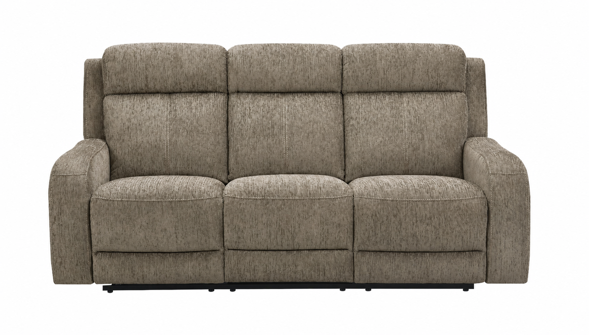 Alta Calico Reclining Sofa with Drop-Down Table