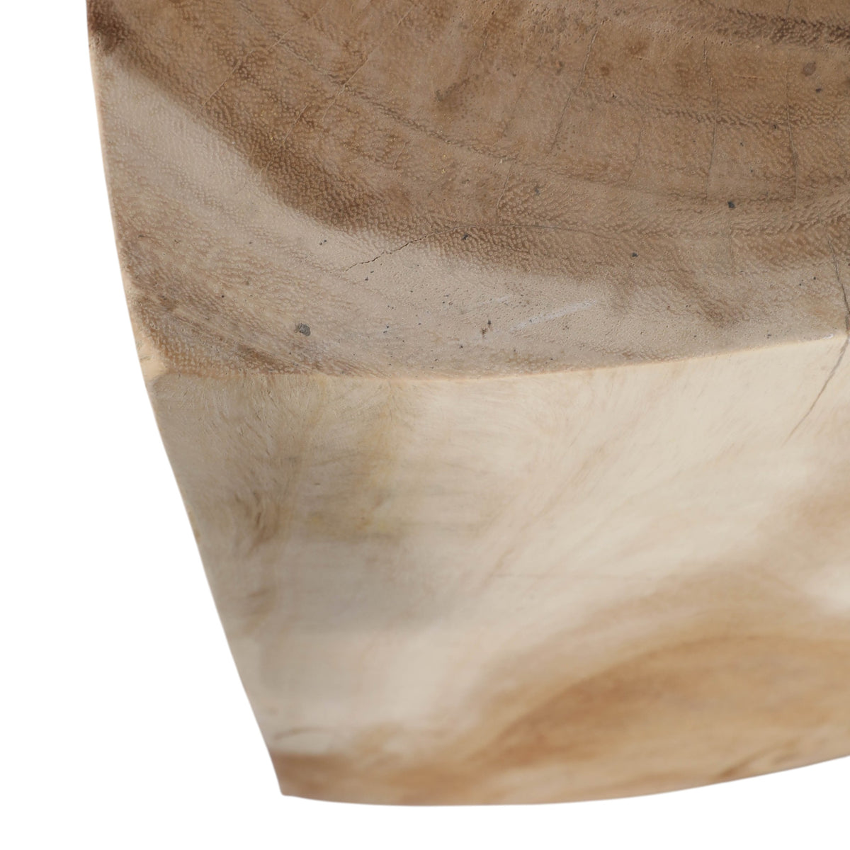 Storrie Natural Heart Shaped Wood Side Table