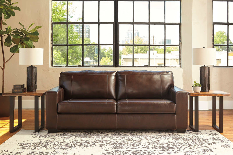 Morelos Chocolate Leather Sofa - Ornate Home