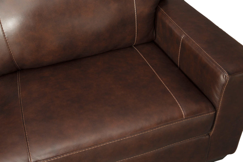 Morelos Chocolate Leather Sofa - Ornate Home