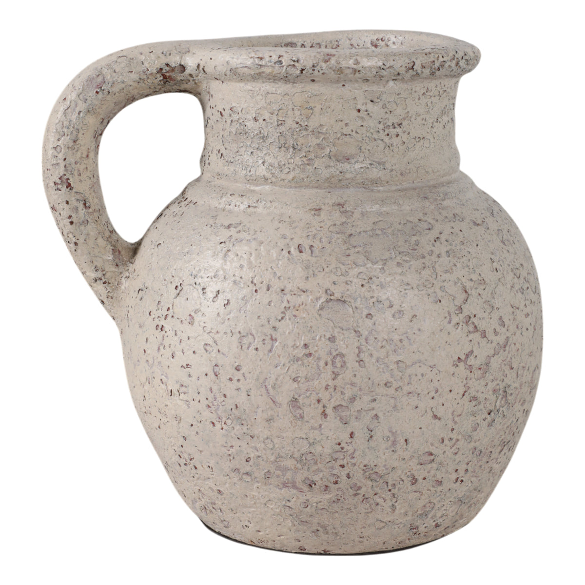 Shermangrove White Terracotta Jug with Handle