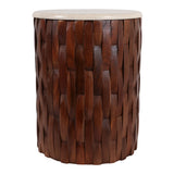Davinwell Ivory/Brown Table
