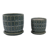 Leonaham Blue Planters (Set of 2)
