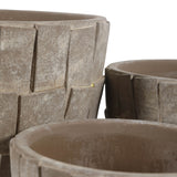 Houstonhaven Gray/Ivory Planters (Set of 3)