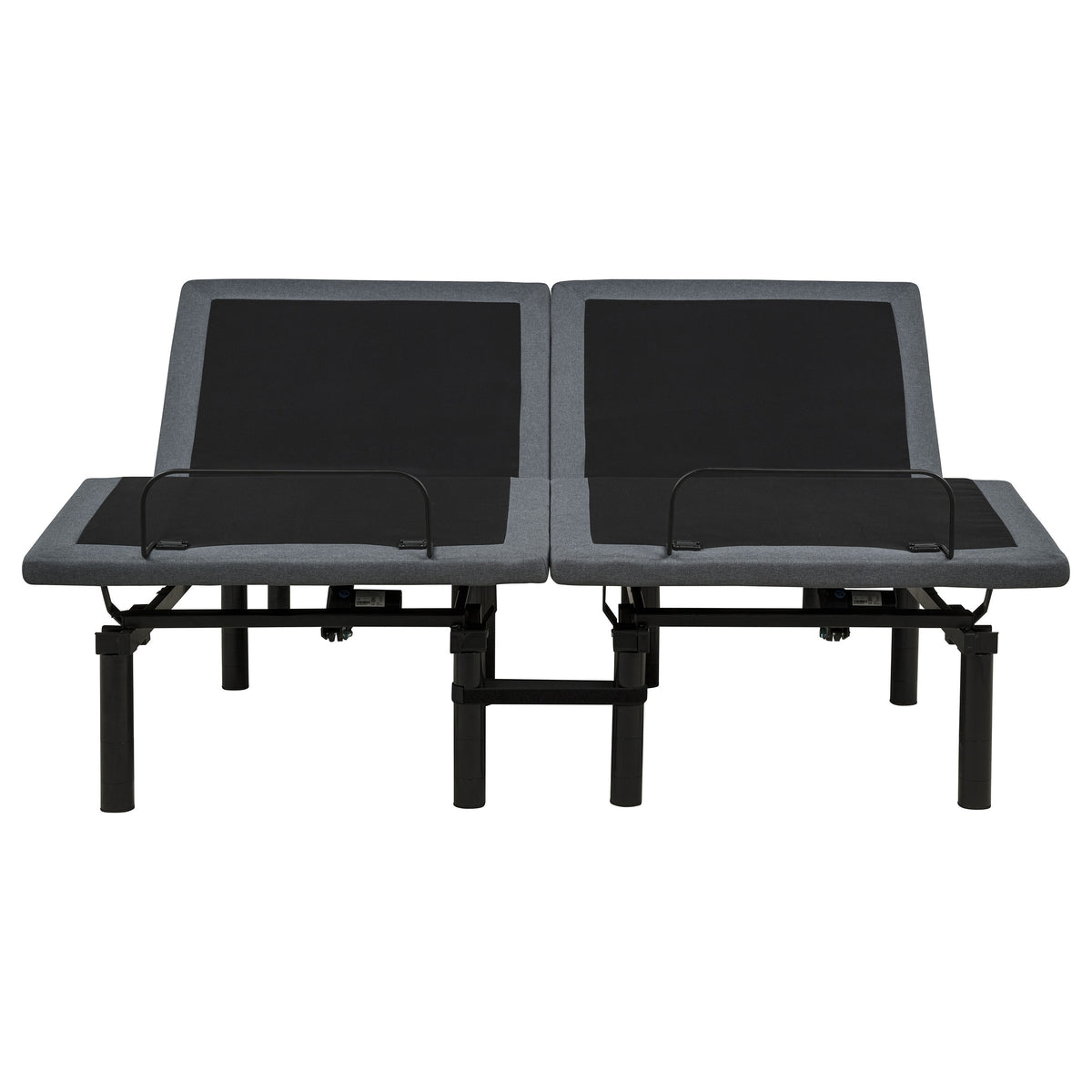 Tasca Black / Grey 2-Piece Split Eastern King Dual-motor Adjustable Bed Base