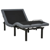 Weston Black And Grey Twin Dual-motor Massage Adjustable Bed Base In