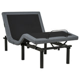 Weston Black And Grey Twin Dual-motor Massage Adjustable Bed Base In