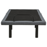 Weston Black And Grey Twin Dual-motor Massage Adjustable Bed Base In