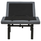 Weston Black And Grey Twin Dual-motor Massage Adjustable Bed Base In