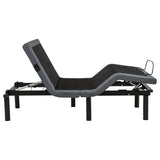 Weston Black And Grey Twin Dual-motor Massage Adjustable Bed Base In