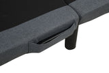 Weston Black And Grey Twin Dual-motor Massage Adjustable Bed Base In