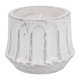 Renoville White Magnolia and Lily Fluted Candle