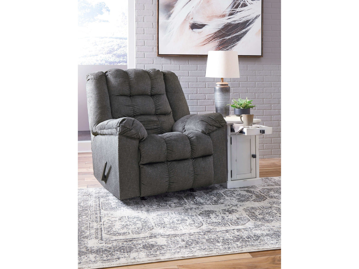 Drakestone Charcoal Massage Recliner - Ornate Home