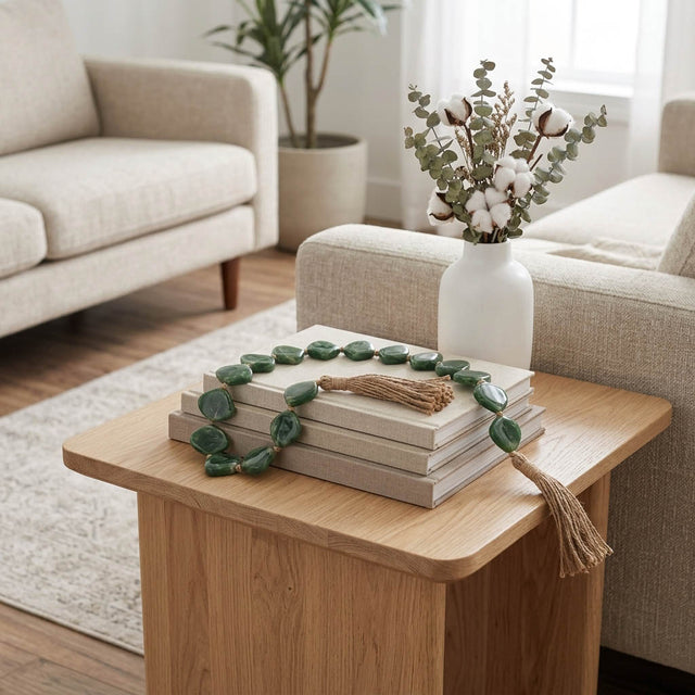 Herndon Green Oblong Resin Garland