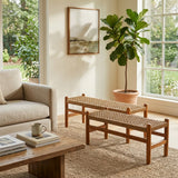 Ramonaton Tan/Brown Benches (Set of 2)