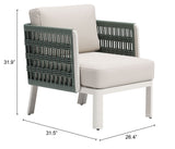 Bridgehampton White Armchair