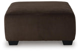 Kimlee Chocolate 3-Piece Sectional and Ottoman