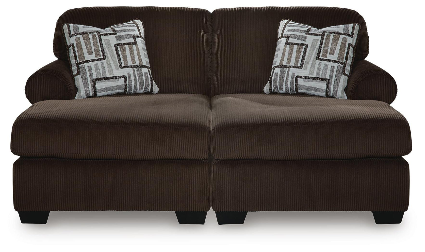 Landsings Chocolate 2-Piece Super Chaise
