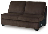 Kimlee Chocolate 3-Piece Sectional and Ottoman