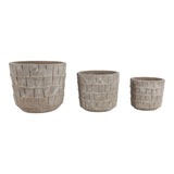 Houstonhaven Gray/Ivory Planters (Set of 3)