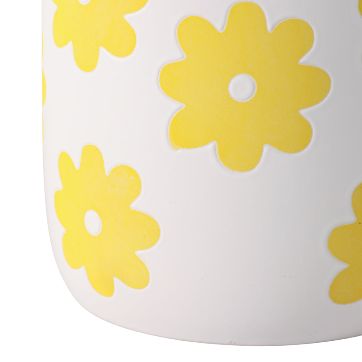Beldenton White/Yellow Planter