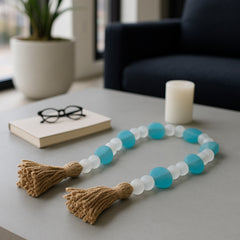 Hamlinlake White/Blue/Tan Bead