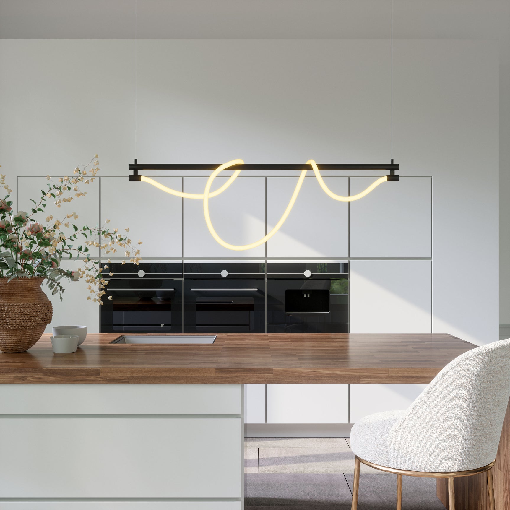 Adder Black Ceiling Lamp