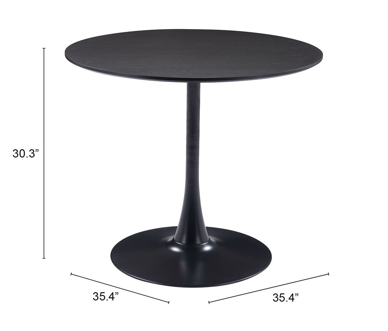 Opus Black Dining Table