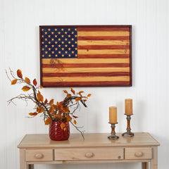 36” American Wood Flag Interior Wall Decor - Ornate Home