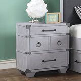 Orchest Gray Nightstand w/ USB