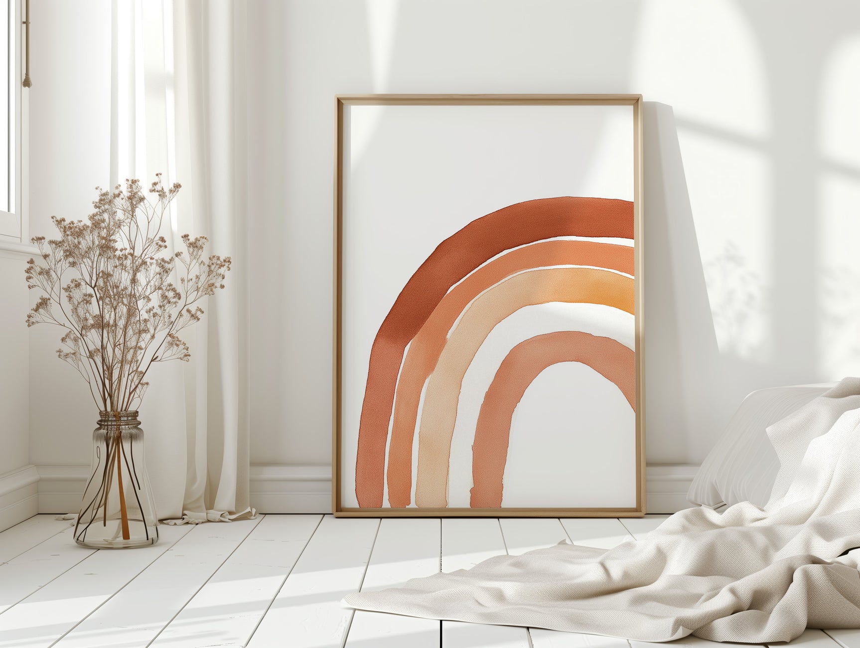 Terracotta Boho Rainbow Arch